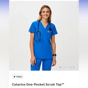 Figs Catarina One-Pocket Scrub Top